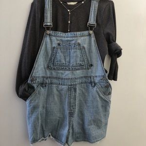 Denim Short Overalls